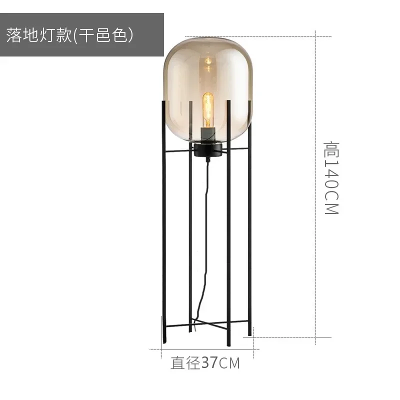 lampe de table en verre