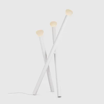 lampadaire trépied bois