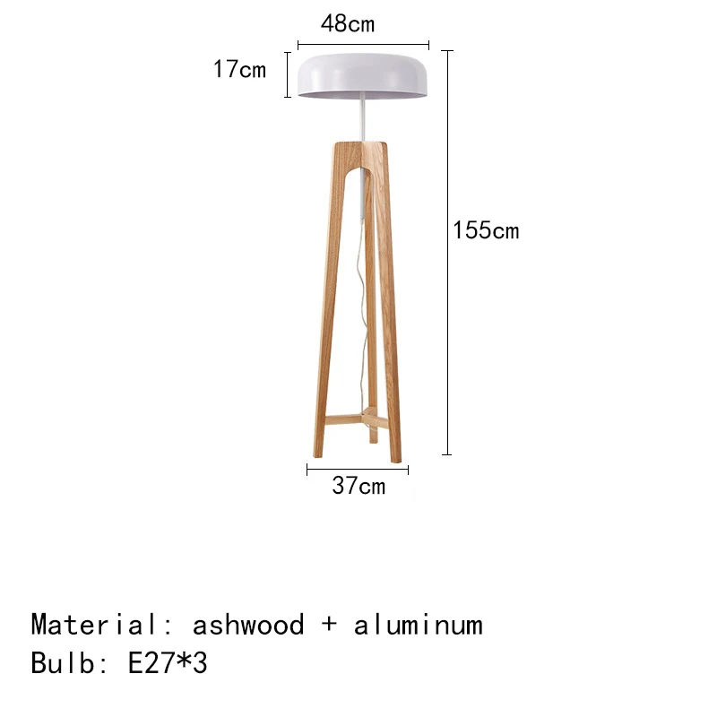 lampadaire en bois moderne